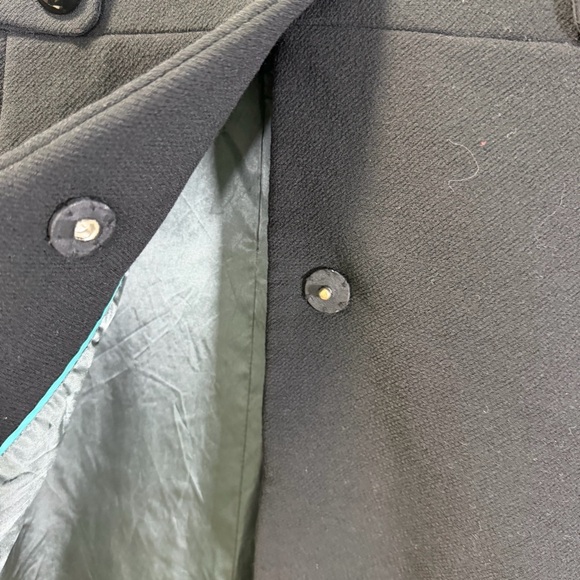 J. Crew Classic Black Single‎ Breasted Pea Coat Size 2 - Picture 6 of 9
